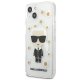 Karl Lagerfeld iPhone 13 mini Case Flower Ikonik Karl Transparent
