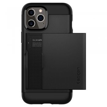 Apple iPhone 12 Pro Max 6.7" Spigen Slim Armor Cs Case Cover, Black | Telefona Vāciņš Maciņš Apvalks Bampers