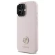 Guess iPhone 16 vāciņš Silicone Logo Strass 4G, gaiši rozā