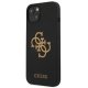 Guess iPhone 13 / 14 / 15 vāciņš Silicone 4G Logo, melns