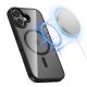 Tech-Protect MagMat MagSafe vāciņš iPhone 17 - caurspīdīgs melns | Phone Case Cover Clear Black