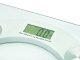 Electronic Bathroom Scale 180kg Glass Platform LCD Transparent