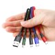 Baseus Rapid USB to Lightning / 2x USB Type C / micro USB Nylon Braided Cable 3.5A, 1.2m | Lādētājvads Datu Kabelis...
