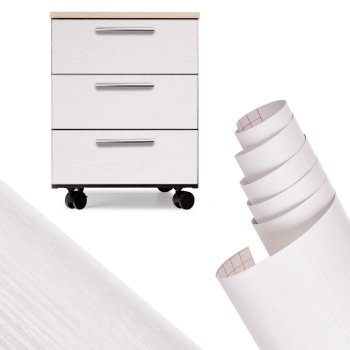 Pašlīmējošā mēbeļu plēve rullī 1,22x50m, baltais ozols