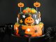 Halloween Cake and Cupcake Toppers, 5 pcs, Orange