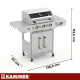 Kaminer Varen 4.0 Gāzes grils 3+1 13.5kW, Sudraba