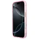 Чехол Guess IML Glitter Blossom Roses для iPhone 17 Pro / 18 Pro, розовый