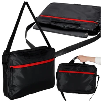Klēpjdatora soma 15.6" ar plecu siksnu, melna