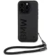 BMW iPhone 15 Pro Max Case Signature Leather Wordmark Cord, Black