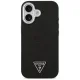 Чехол Guess Glitter Triangle Logo MagSafe для iPhone 17, черный