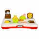 Pop Up Animal Toy for Toddlers, Interactive Educational Toy with Lights and Sound