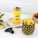 Ergonomic Spiral Slicer Knife for Peeling and Slicing Pineapple, 24 cm