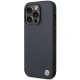 Case BMW BMHMP14LSLLNA iPhone 14 Pro 6.1" navy/navy hardcase Leather Hot Stamp MagSafe