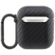 BMW AirPods 1 / 2 Case Carbon Double Metal Logo, Black