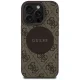 Guess для iPhone 16 Pro Max чехол 4G Circle Classic Logo MagSafe, коричневый