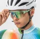 Rockbros fotohromas velo brilles ar UV aizsardzību un optisko ieliktni, zaļas