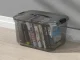 Uzglabāšanas kaste ar vāku un rokturi, 20L, melna