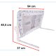Bērnu Drošības Aizsargbarjera Gultai, 90 cm, Zilonis | Baby Toddler Side Safety Protective Bed Rail Barrier