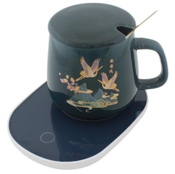 Elektriskais krūžu sildītājs zils + krūze | Electric cup warmer blue