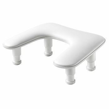 Regulējams manikīra roku balsts nagu meistariem, balts