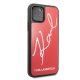 Karl Lagerfeld iPhone 11 Pro Max vāciņš Signature Glitter, sarkans