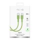 Puro ICON USB-C - USB-C kabelis 1.5m, zaļš