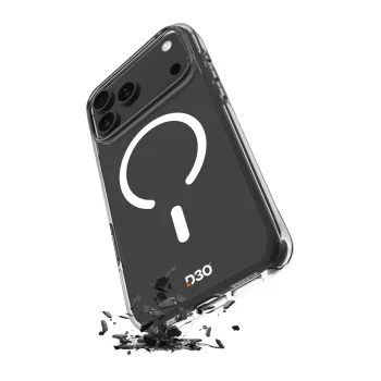Puro iPhone 17 Pro vāciņš Impact Clear D3O MagSafe, caurspīdīgs