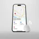 Meklēšanas piekariņš SBS Track My Circle Apple Find My 4 gab., balts