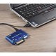 Hama 55348 USB 2.0 35-in-1 atmiņas karšu lasītājs, zils