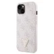 Guess iPhone 14 Pro Max vāciņš Crossbody 4G Metal Logo, rozā