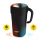 MOUNTAIN GOAT Thermal Mug with Straw 650 ml, Black