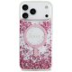 Guess Resin Bottom Glitter MagSafe Phone Case Cover iPhone 17 Pro Max - Pink