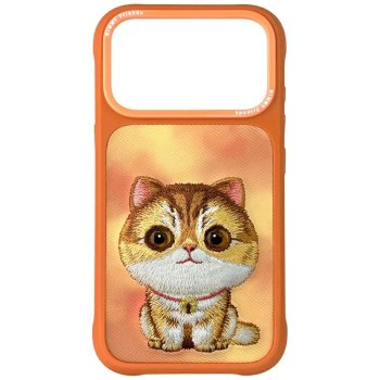 Nimmy Big Eyed Pet 2.0 kaķa vāciņš iPhone 17 Pro Max – oranžs | Phone Case Cover