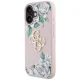 Guess Grained Roses Big 4G logo vāciņš iPhone 16 6.1\", rozā