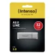 USB-флешка Intenso Alu Line 32 ГБ USB 2.0, серебристая