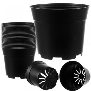 Plastmasas Ražošanas Stādīšanas Augu Podi, 16cm, 2l, Komplektā 20 gab. | Technical Cups Plastic Production Pots...