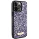 Guess iPhone 15 Pro Max Case Rhinestone Metal Logo, Pink
