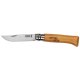 Opinel No. 08 Carbon Pocket Knife with Sheath in Wooden Box