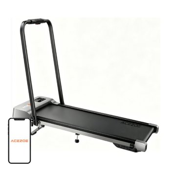 Acezoe CTM4026 Foldable Electric Treadmill, Black/Gray