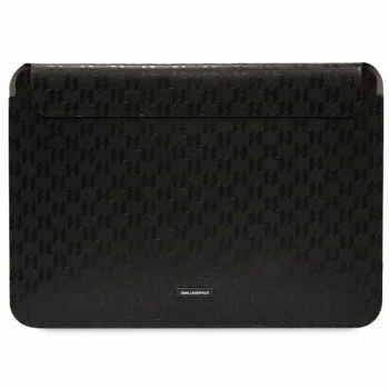 Чехол Karl Lagerfeld Saffiano Monogram Plaque для ноутбука 14", черный