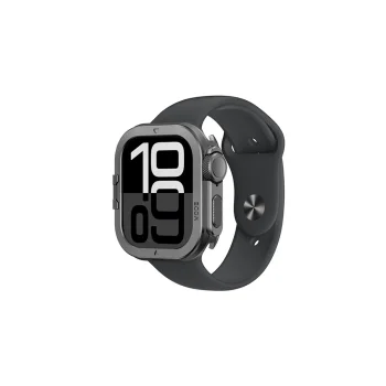 AmazingThing Titan Pro alumīnija vāciņš Apple Watch 11 46mm, melns