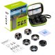 APEXEL APL-DG6V2 6 in 1 Mobile Phone Camera Lens Set (для камер Ø10-15мм) | Фильтр Объектив...