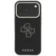 Чехол Guess Grained & Big Resin Logo для iPhone 18 Pro Max / 17 Pro Max, черный