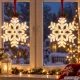 LED loga rotājums Sniegpārsliņa, 40 cm, balts