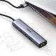 Многофункциональный USB 3.0 хаб Ugreen CM475 с RJ-45 и USB-C PD, серый