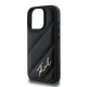 Чехол Karl Lagerfeld для iPhone 16 Pro Max Diagonal Quilted Script, черный