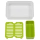 Pārtikas trauks Emsa Clip&Go Brunchbox 518099, 1,2 l, caurspīdīgs / zaļš