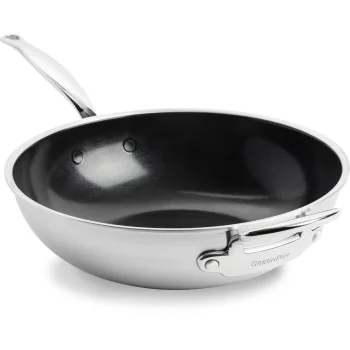 GreenPan Premiere Wok Pan 30 cm Stainless Steel