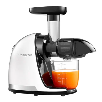 Шнековая соковыжималка Amzchef 1501-WT, Белая