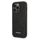 Karl Lagerfeld Glitter Plaque Logo vāciņš iPhone 14 Pro Max, melns
